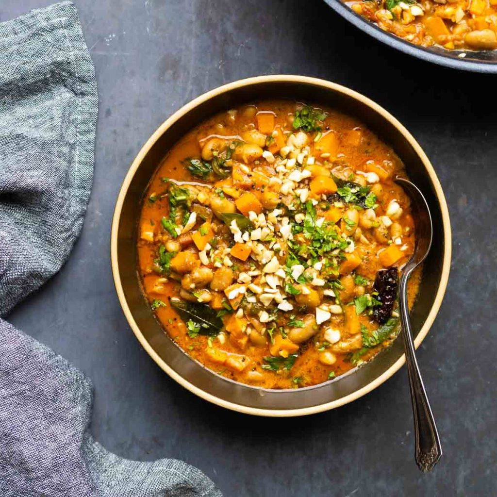 nyugat indiai ihletésű fehérbabos édesburgonya ragu